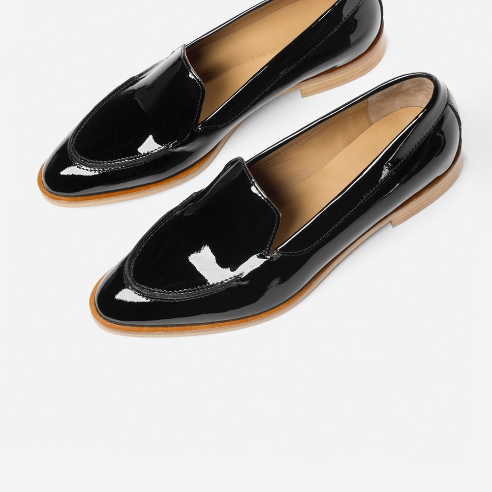 Everlane Modern Loafer in black patent leather sz 7
